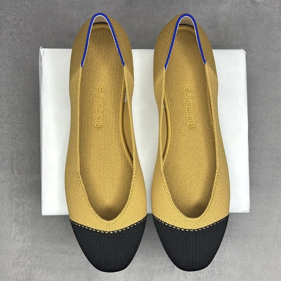 🔥🔥🔥Rothy's Women's Tan and Black Flats Size: 10.5🔥🔥🔥 - Picture 7 of 7